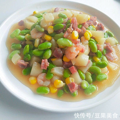 腊肠|老少皆宜的毛豆腊肠，香软咸鲜，味美可口