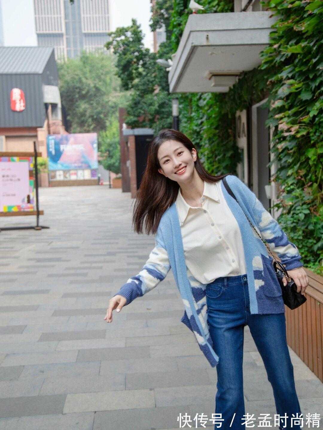 半身裙|会穿衬衫也很迷人,看这样穿多美,小细节打造气质美丽又大方