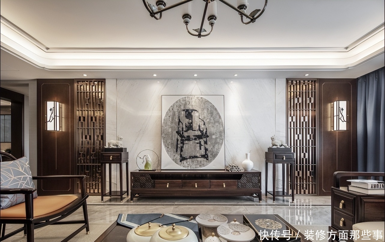 衣帽间|260平新中式四居室,化繁为简,在意境