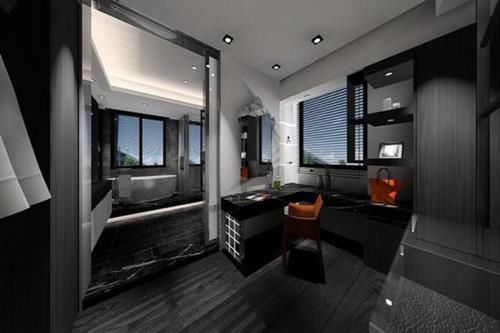 高奢风|956平精品别墅空间，张力线条造型剪裁，黑白搭配现代高奢风