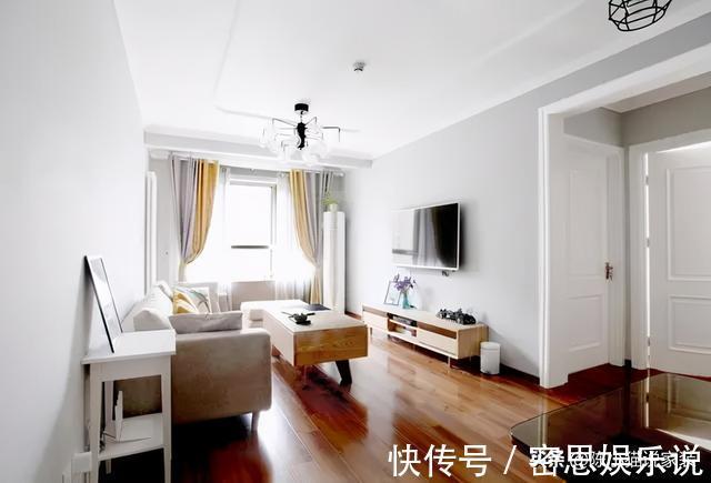 吊顶|墙面只刷乳胶漆，吊顶只贴石膏线，穷装新房完工，效果还不赖