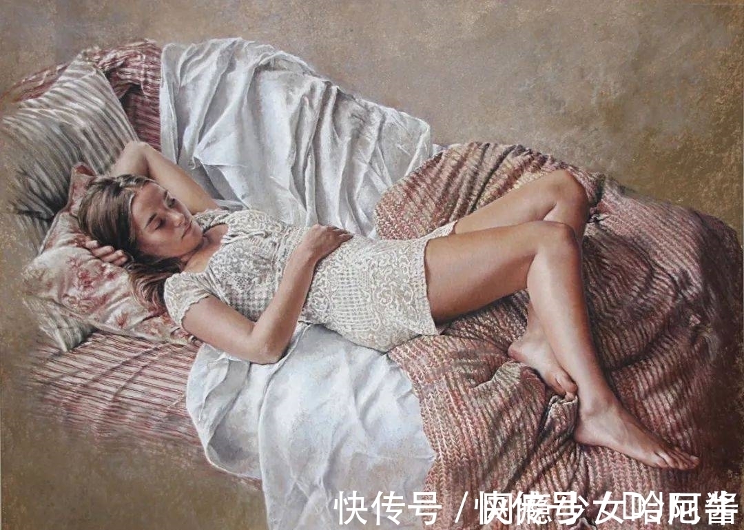 厚重感$赏心悦目,活色生香——女画家色粉笔下极致唯美的女性人体肖像