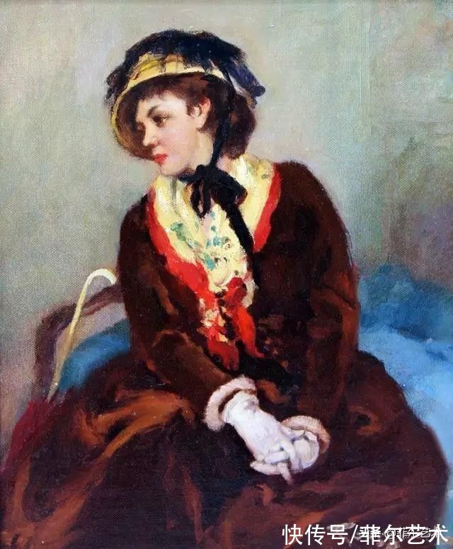 画家|和谐色调，高雅绝伦~法国画家弗尔南·图森特女性人物油画赏析