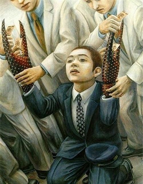 石田彻#日本知名画家,活了31岁,他的画不敢看第二遍,网友:越看越可怕