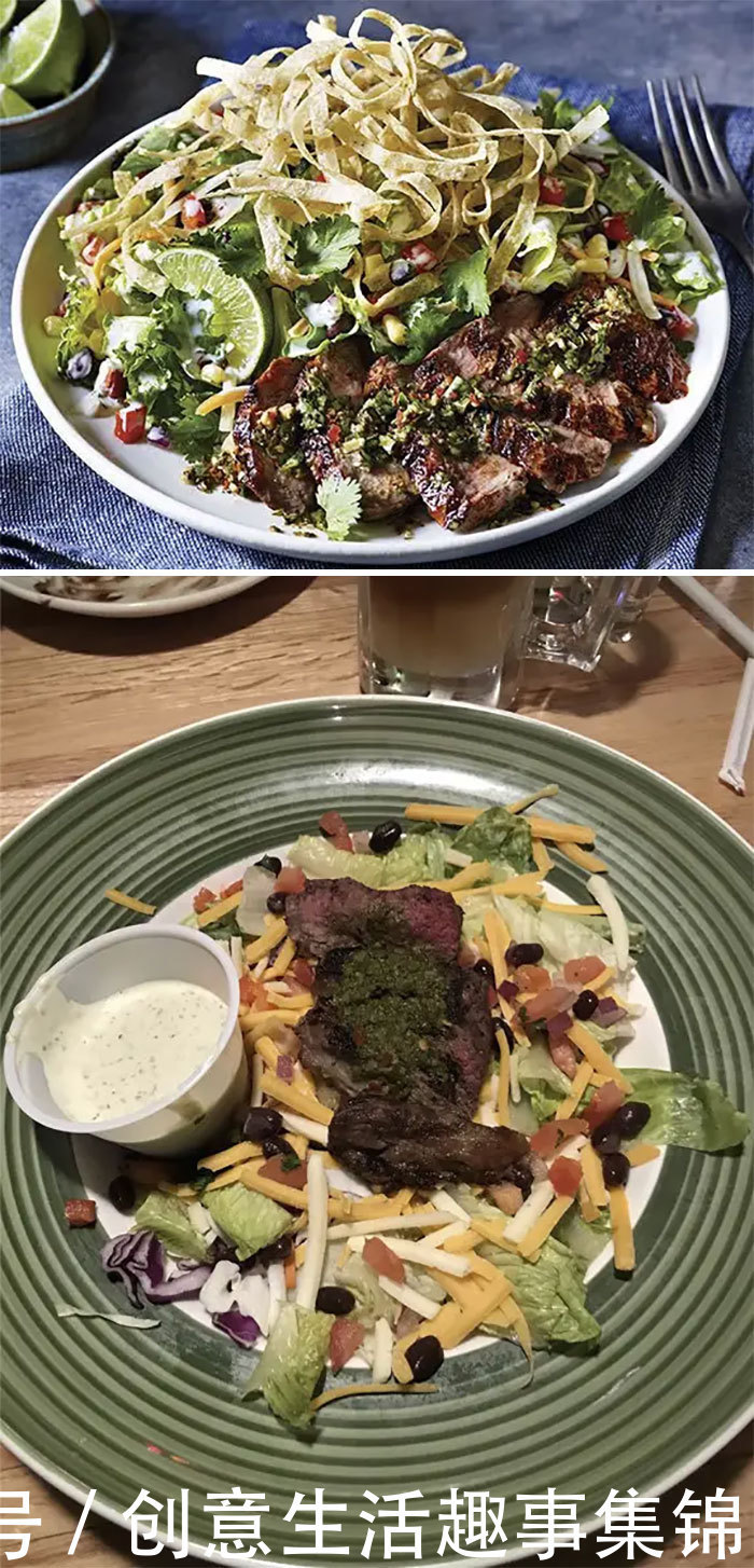 VS|30张美食广告.VS.实际对比照,再也不相信广告了