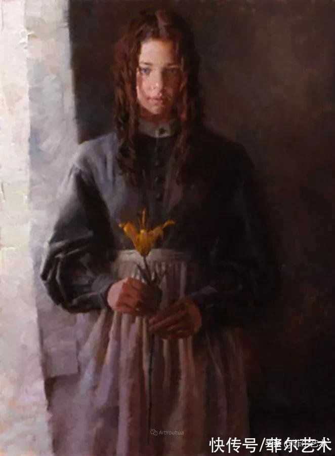 油画#色彩浓郁透明感富有表现力与感染力~画家摩根·威斯特林油画欣赏