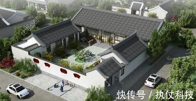 造价|3套适合新农村盖的中式合院,造价40万起,第2套大美