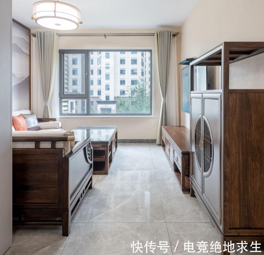 空间|将三居室,爆改成父母钟爱的一居室,处处彰显中式的美