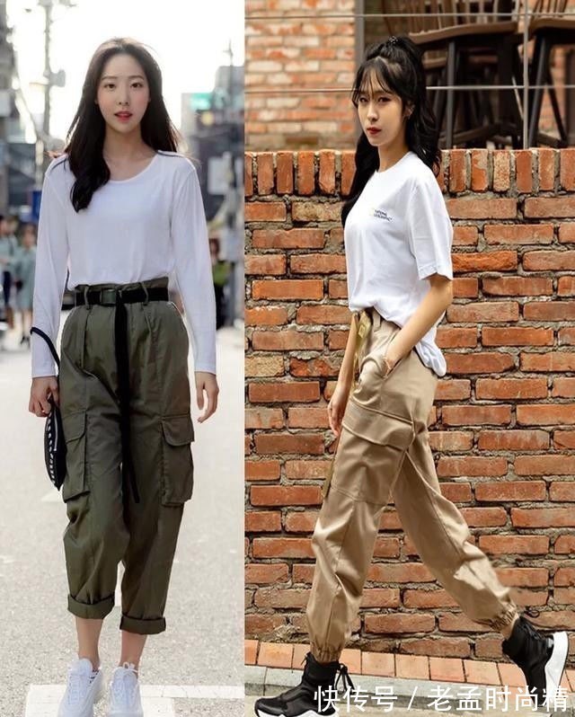 宽松|穿工装裤的时候,注意鞋子的搭配