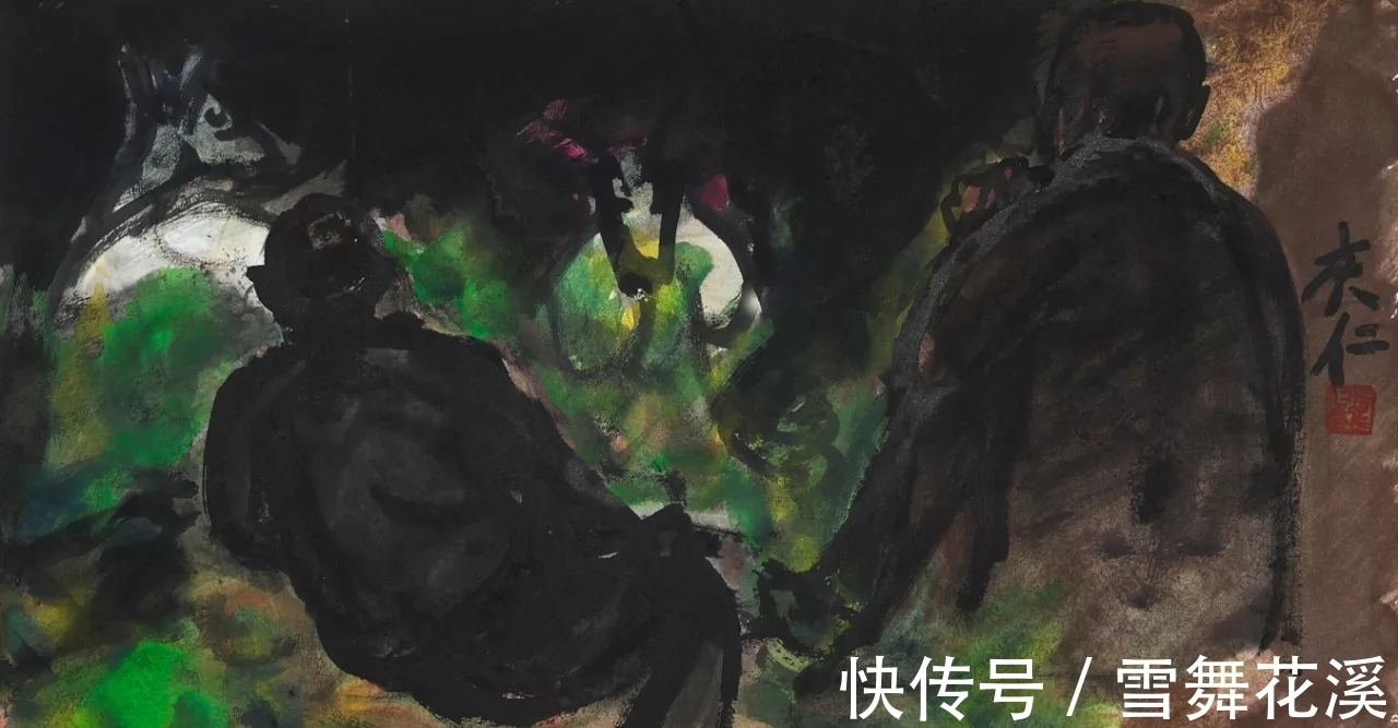 人物画$放下别人就是自己|邢庆仁人物画