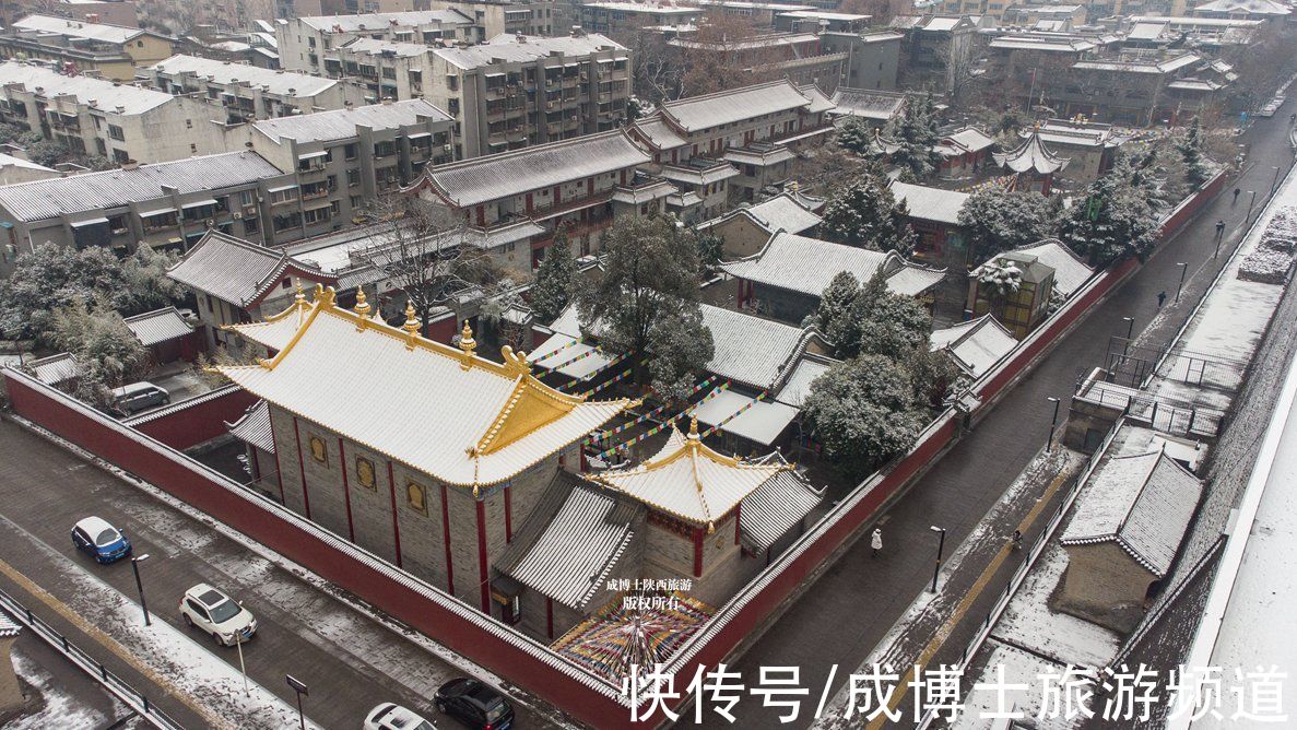 西南城|飘雪的天气，用无人机拍摄西安城墙、钟鼓楼，感受古城之美