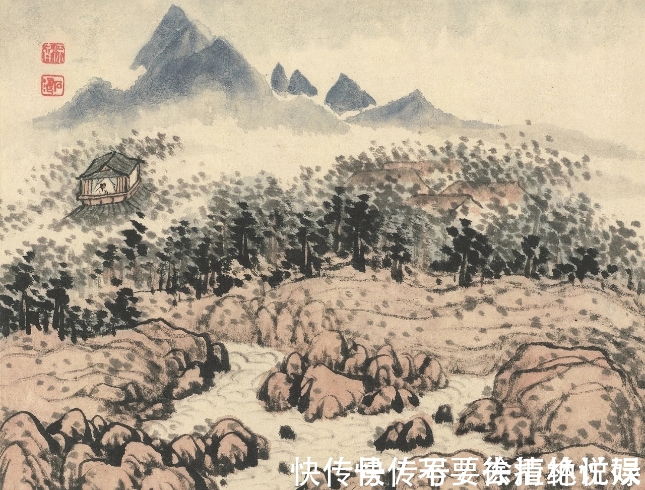 山水画@看画得看小品|石涛的小品山水画,彰显笔墨的魅力