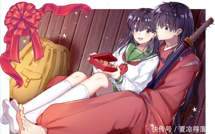戈薇|画师大大的犬夜叉戈薇超甜，最帅的妖怪三父子