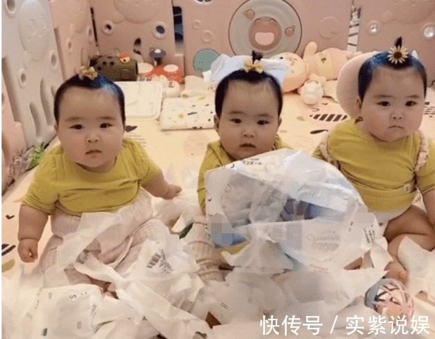 宝妈|“拆家女团”三胞胎宝宝走红,中间那个一脸无辜,却数她撕得最欢