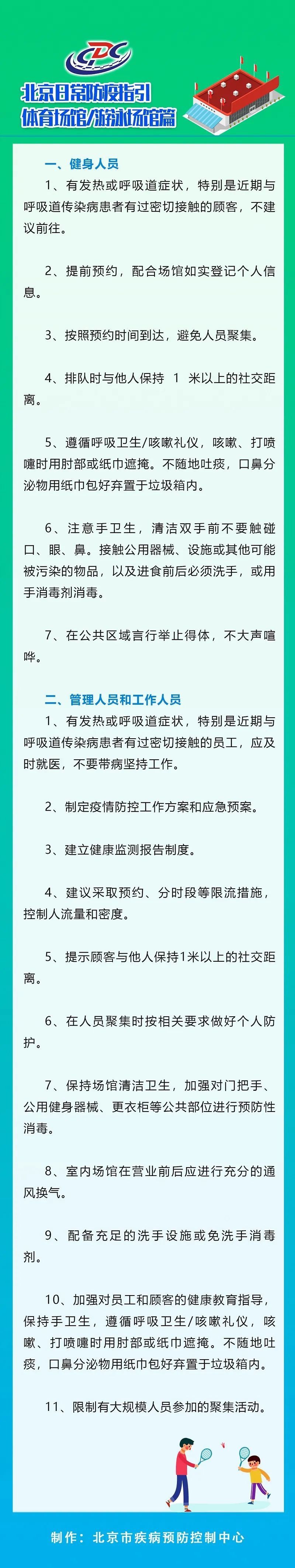 防控|在体育馆、游泳馆要如何做好疫情防控？北京市疾控发布权威指引