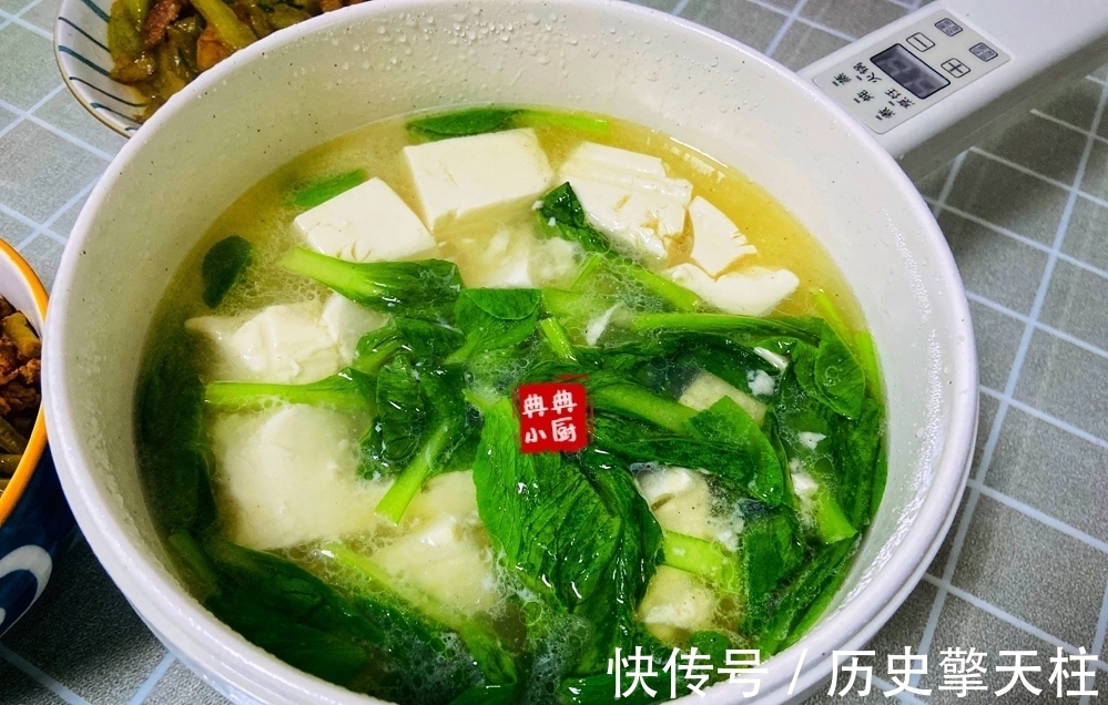 嫩豆腐|都说青菜豆腐保平安,所以这汤不要错过了,好喝易做