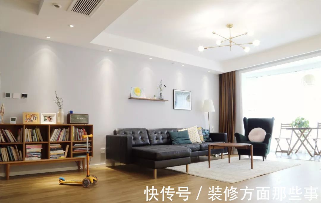 隔断门|115㎡现代北欧风格新房装修,阳台客厅打通太舒服!