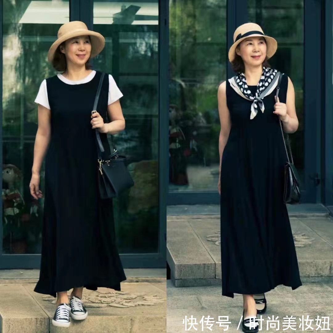 微胖|微胖奶奶真会打扮,看她分享的“一衣多穿”,优雅藏肉显气质