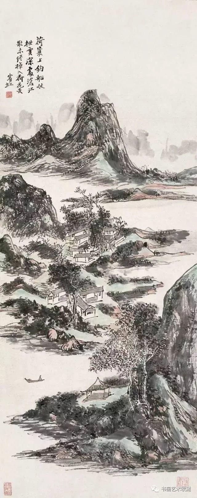 山水画#名家 黄宾虹最美的山水画60幅，浑厚华滋，意境深邃，赏心悦目！