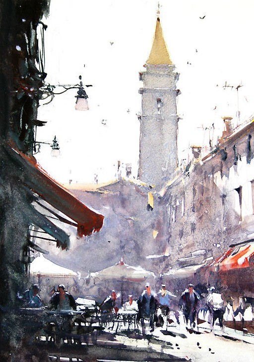 艺术家@雾里看花,澳大利亚水彩艺术家科维奇的作品,很是美!