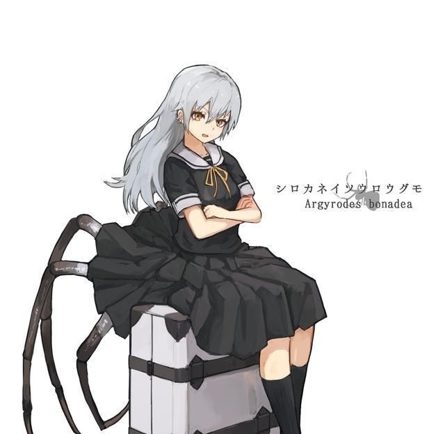 拟人|蜘蛛也能变成美少女这位画师口味太硬核,但仔细一看还挺可爱