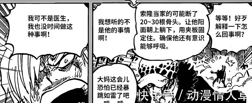 汉化版|海贼王1012汉化版：标题心痒！索隆全身瘫痪，娜美化身雷电女神！