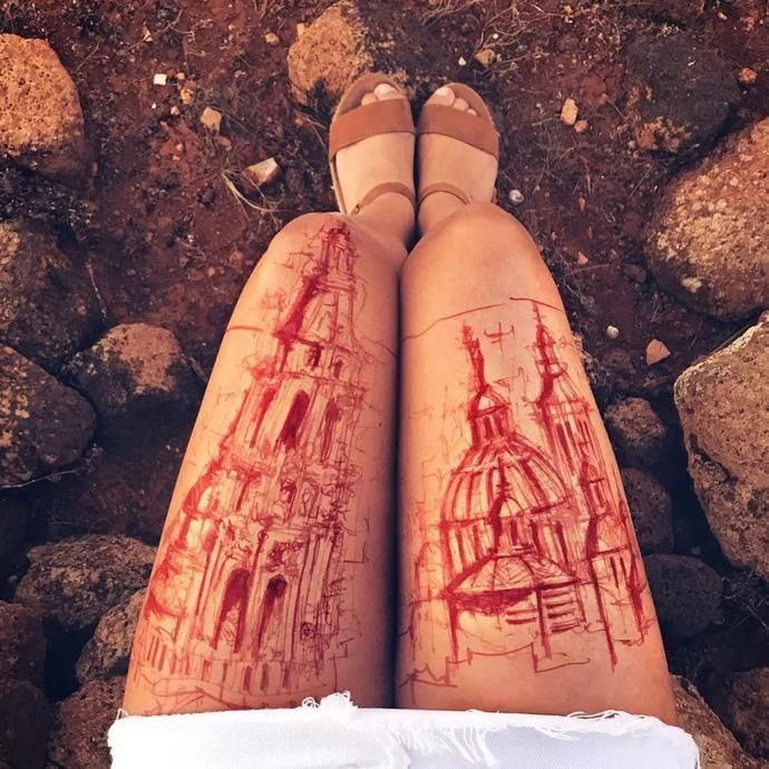 裙子|当她们掀开裙子,露出“惊艳”的大腿时,所有人都看呆了