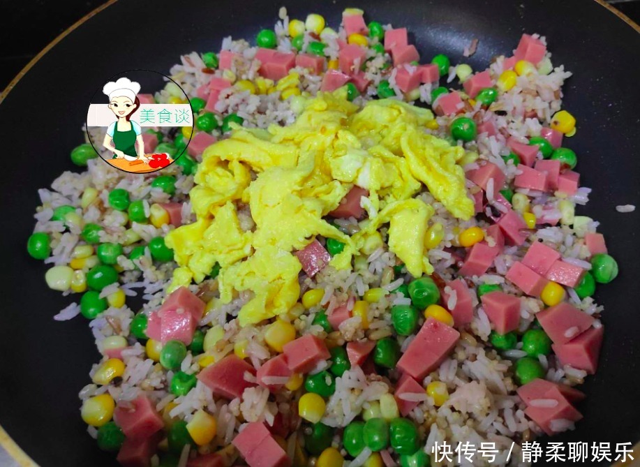 入味|蛋炒饭此做法,米饭颗粒分明,Q弹入味,10分钟上桌,简单又营养