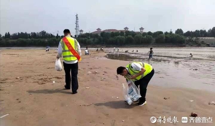 黄河|孩子们快上来，这里太危险！齐鲁志愿者劝阻河中嬉戏的儿童