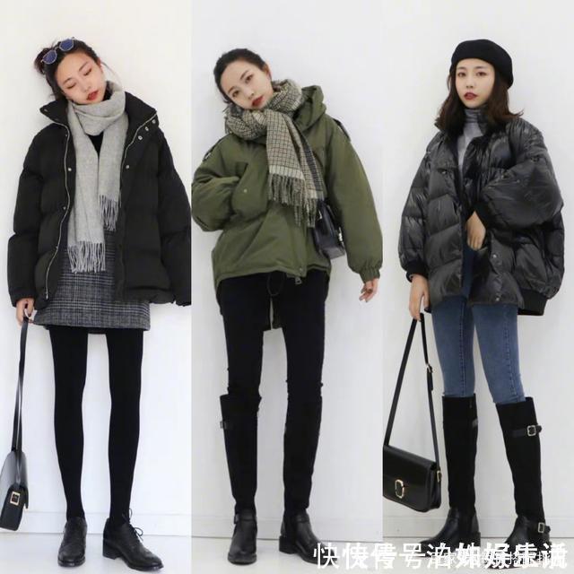 外套 最近火了一种“显高穿法”,叫“厚外套+包脚踝”,很适合小个子