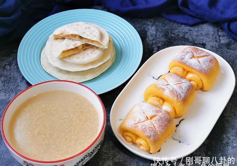 面包|宝妈晒上学娃的早餐,只有主食和粥,却获赞无数,网友:羡慕