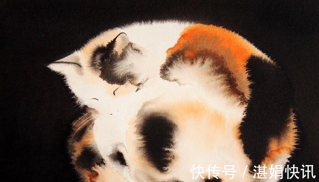 恩德雷!水墨是中国传统绘画,老外用它画动物——别说另有一番意境