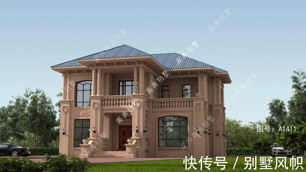 外观|简欧农村别墅，外观大气，与乡村环境完美融合。