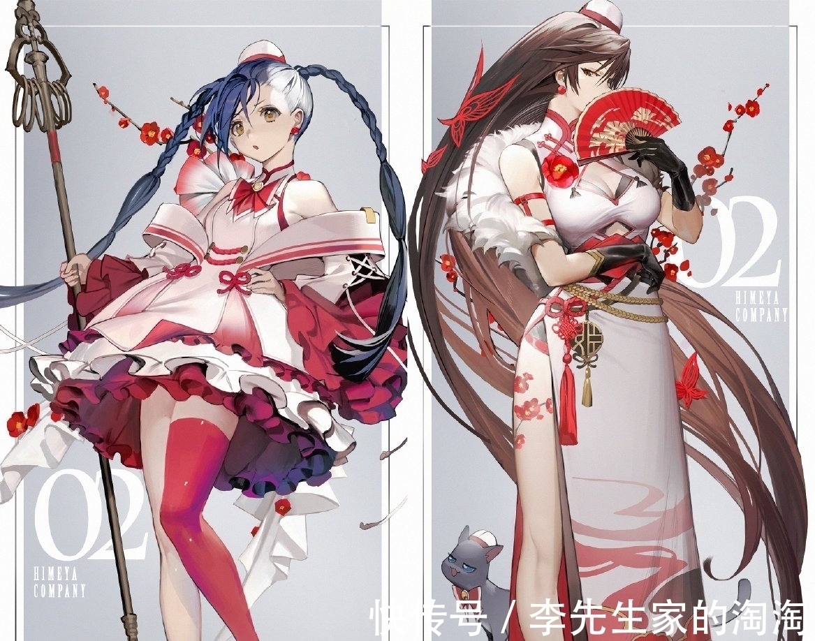 插画作品@概念人物插画作品,无论是平涂还是厚涂风格都好好看