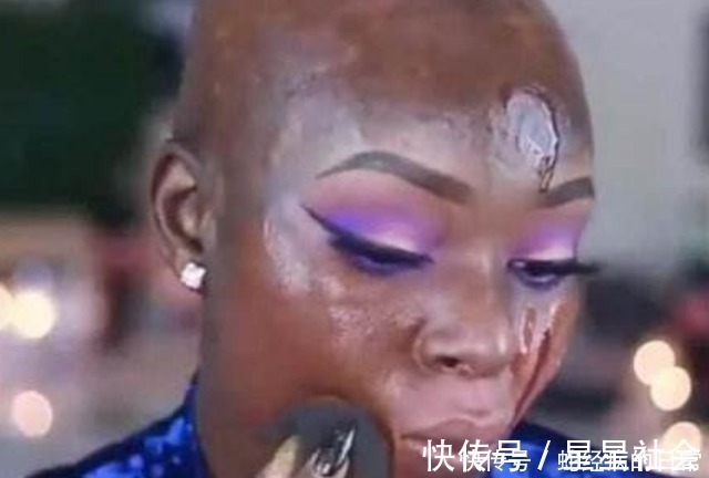 女子|黑人丑女体验化妆术,妆后成为“埃及艳后”,网友:是同一个人?