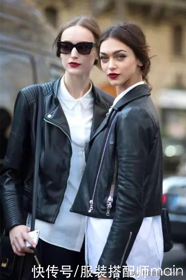 皮衣穿着不好看？大多数是版型没选对，学会这4点很重要