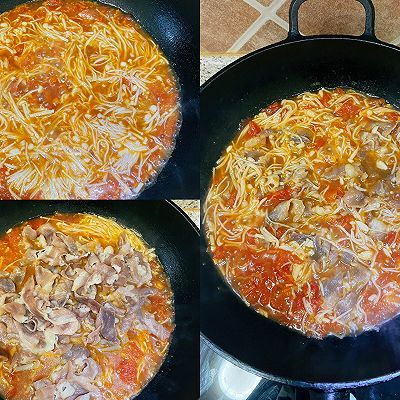 金针菇|番茄肥牛汤