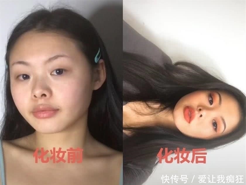 整容|化妆前VS化妆后, 第一个堪称整容, 最后一个是换了个头吗