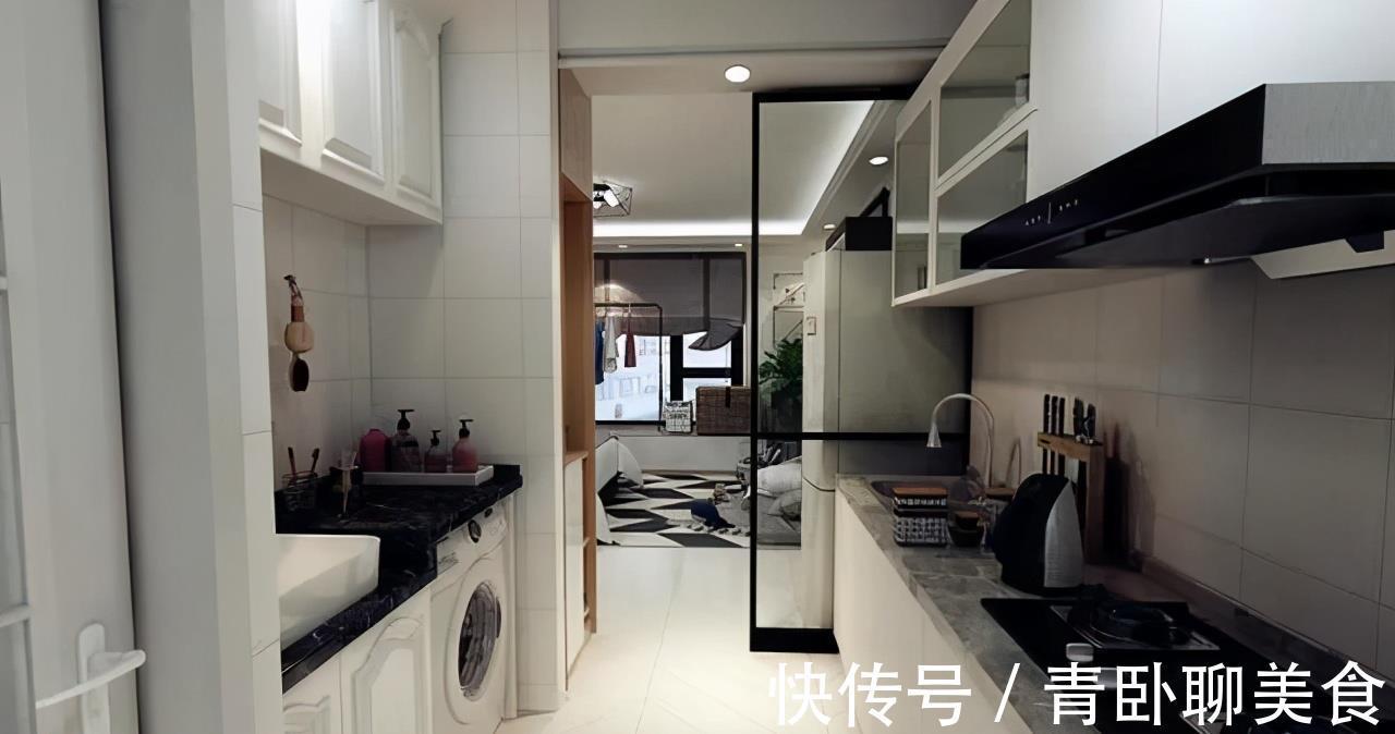 收纳|女孩的36㎡一居,开放式卧室功能强大,合并客餐厅和书房,真完美