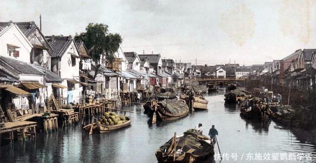 老照片|日本老照片 东京像江南小镇, 农村到处茅草房!