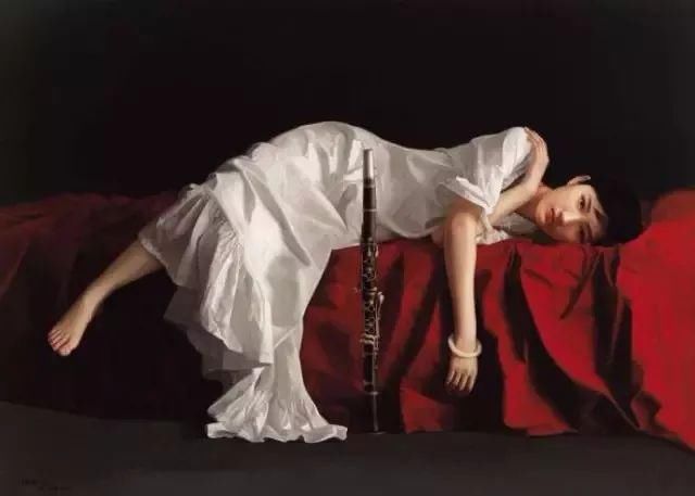  写实油画|一幅油画448万，这画中的少女到底有多美！