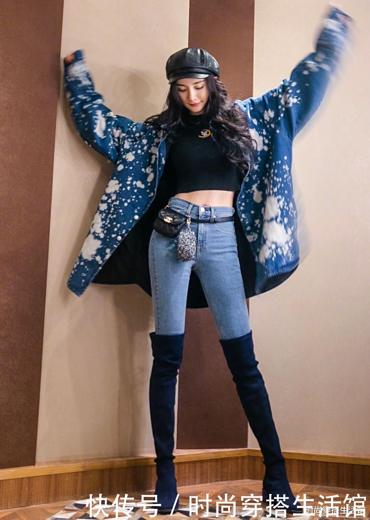 叠穿方式失宠了,今年春天流行“穿长不穿短”,明星都这样穿