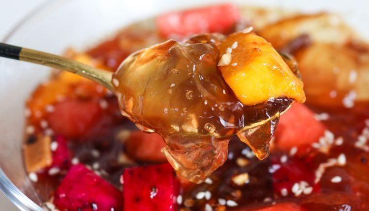 不要再吃勾兑冰粉了，教你正宗手工冰粉做法，Q弹爽滑，超级好吃