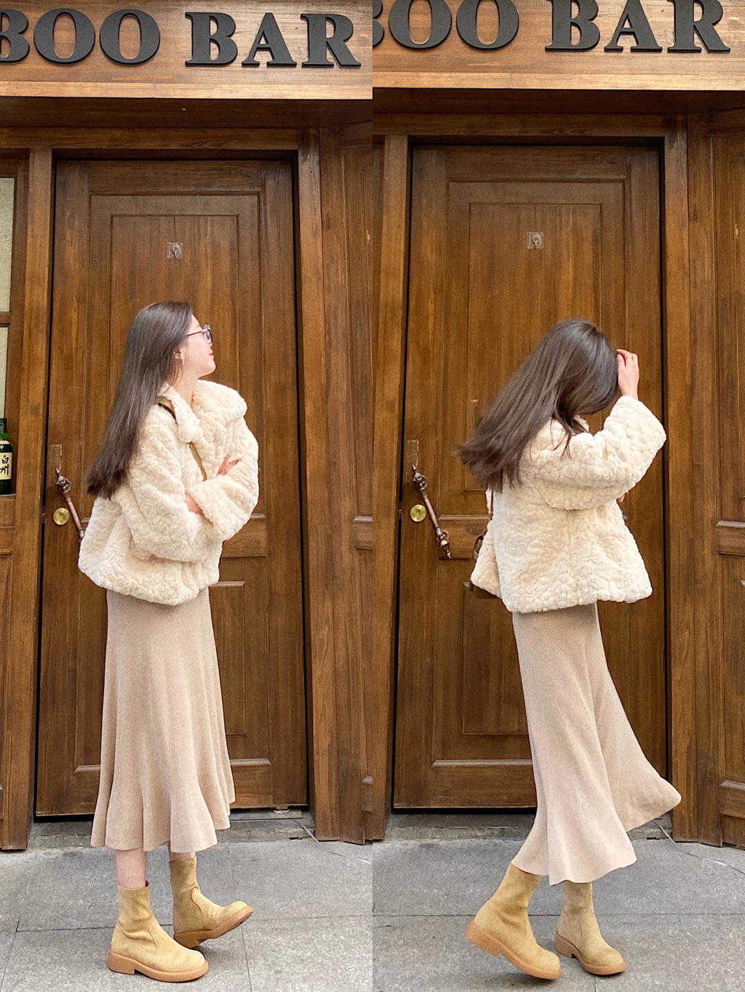 羊羔毛|冬天怕冷的博主都穿羊羔毛外套,时髦保暖有气质