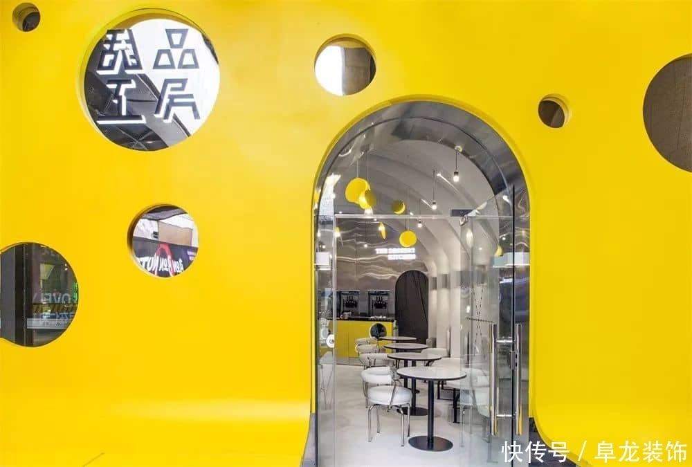 柠檬黄|【甜品店空间设计】柠檬黄奇异空间设计