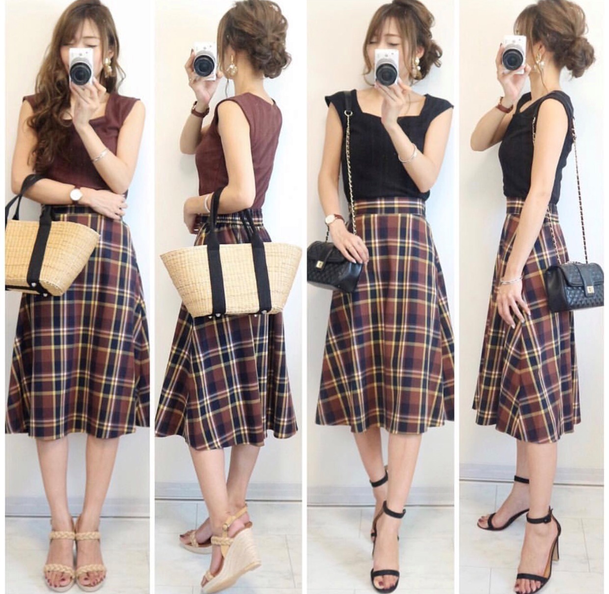 一字带|这个夏季的洋气搭配，我只看日本博主的穿搭，每一套都能照着穿