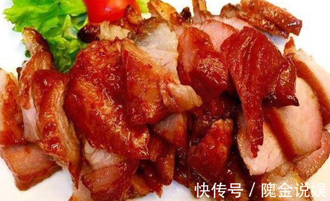 中国人|美食看看蜜汁烤叉烧，红烧猪尾，双浇头金针菇，香菇扒油菜