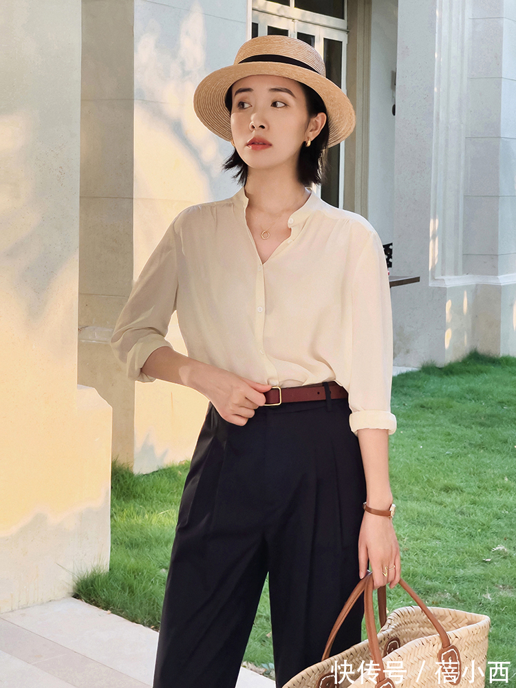 碎花|做一个精致女人,一定要学会穿“白衬衫”,这个秋季美得很高级