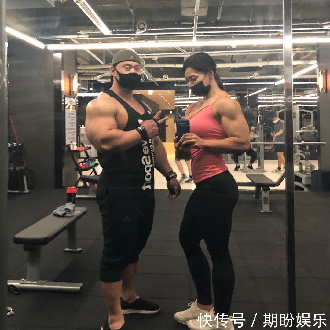 健身|韩国肌肉女,手臂肌肉不逊色任何一位男士,同时也不失女人的柔美