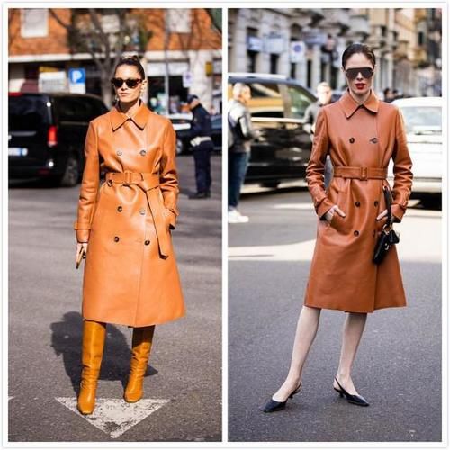 颜色鲜艳|外套不用买多,一套精致的风衣穿搭就很时尚,高个子女生都爱了